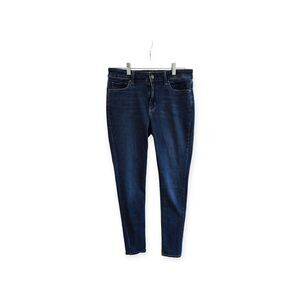 UNIQLO JEANS DARK BLUE SKINNY ULTRA STRETCH 28X32 MID RISE 100% AUTHENTIC